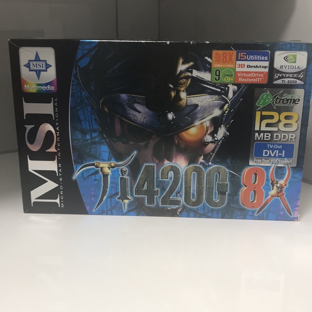 NWOT MSI Ti 4200 8X Graphics Card